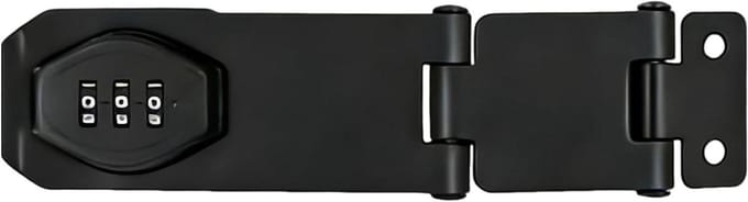 Combinatievergrendeling - Draaibaar slot - Laden beveiligen - Sleutelloos design - 4 inch - Zwart