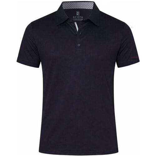 Desoto Polo Fine Details Kent Collar Navy / male