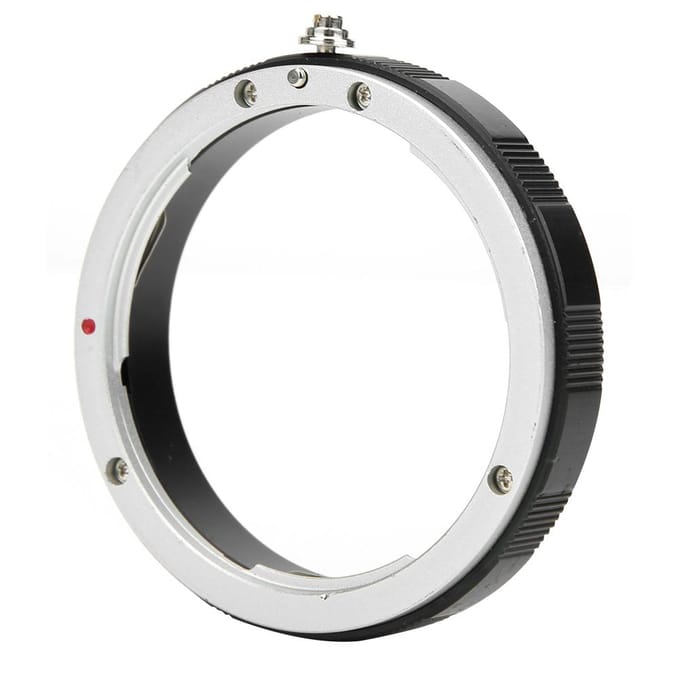 Bague Adaptatrice d'Objectif pour Objectif SLR à Monture Canon EOS vers Interface Filetée M60*0.75 white