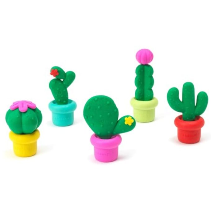 Legami gummen cactus set van 5 free hugs