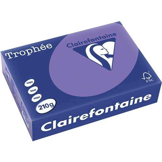 Clairefontaine Violet A4 Gekleurd papier 210 grams (250 vel)
