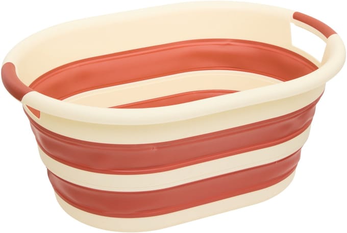 5Five Wasmand - 21L - rood - PP - opvouwbaar - 39 x 39 x 53 cm - flexibel