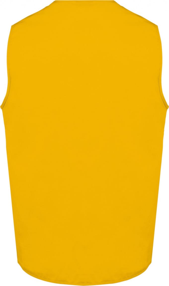 Gilet Unisex S WK. Designed To Work Mouwloos Yellow 65% Polyester, 35% Katoen