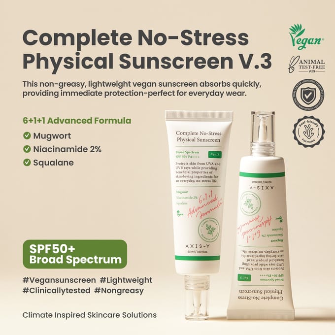 AXIS-Y - Complete No-Stress Physical Sunscreen (V3) - Zonnebrandcrème
