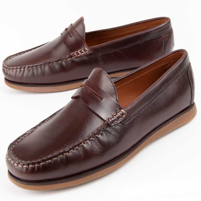 Purapiel Mocassin Mocca7 Bruin