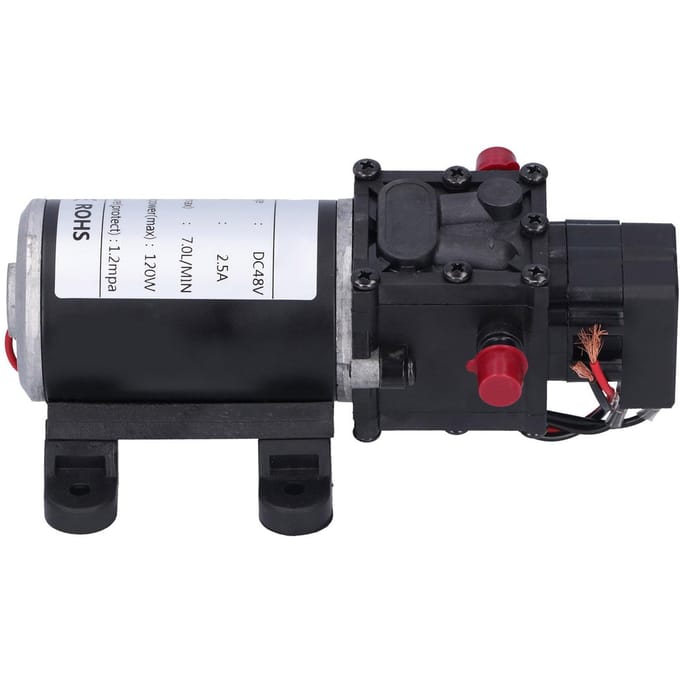 DC48V 120W DC Intelligente Membraanpomp 7.0L/MIN Automatische Verstuivende Hogedrukpomp