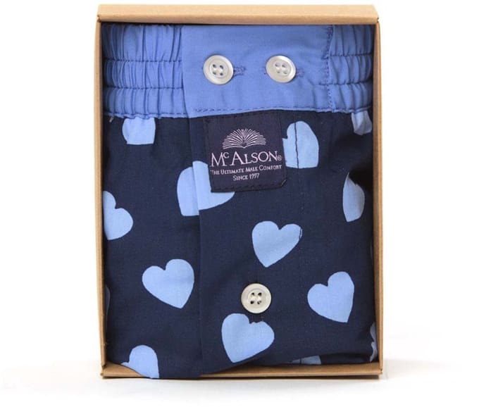 McAlson Boxer Passion hearts navy (M) Valentijn Hart Love