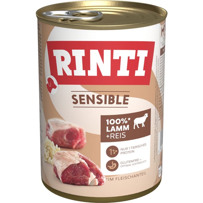 Rinti Sensible 6 x 400 g - Lam & Rijst