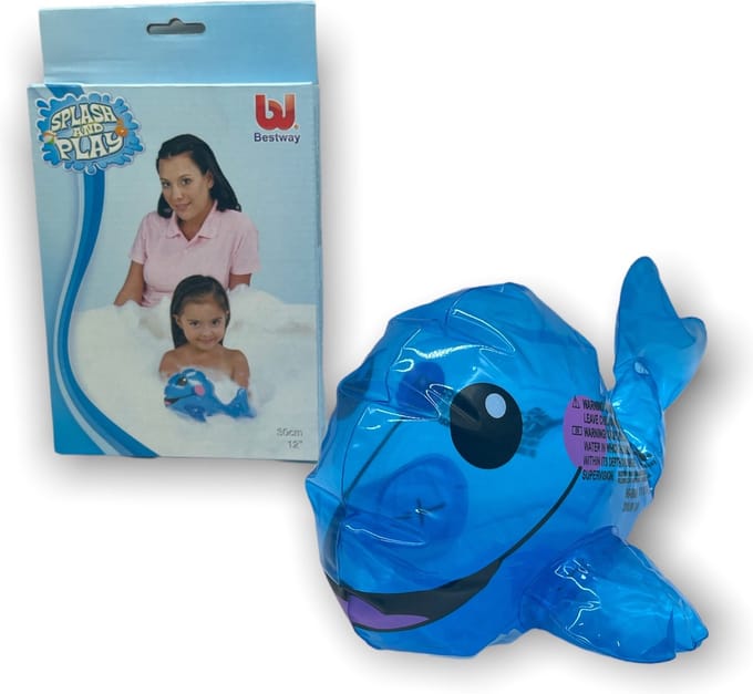 Bestway Bad Speeltjes Opblaasbare Mini Walvis Blauw 25cm