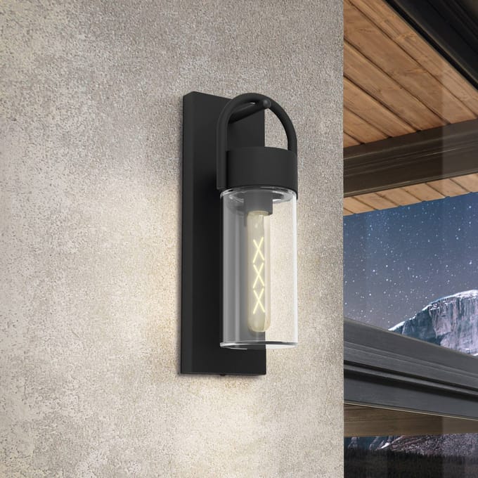 EGLO Carraro Wandlamp Buiten - E27 - 38 cm - Zwart