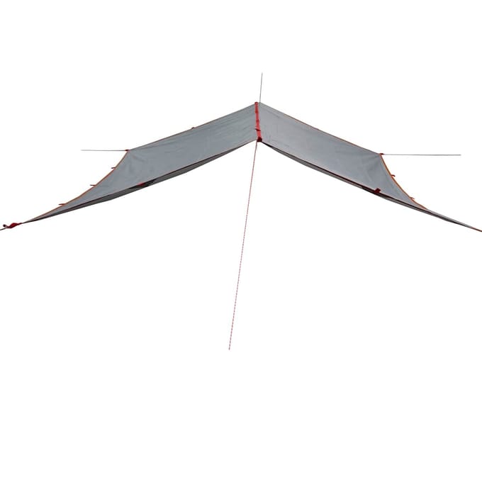 vidaXL - Kampeerluifel - waterdicht - 360x294 - cm - grijs - en - oranje