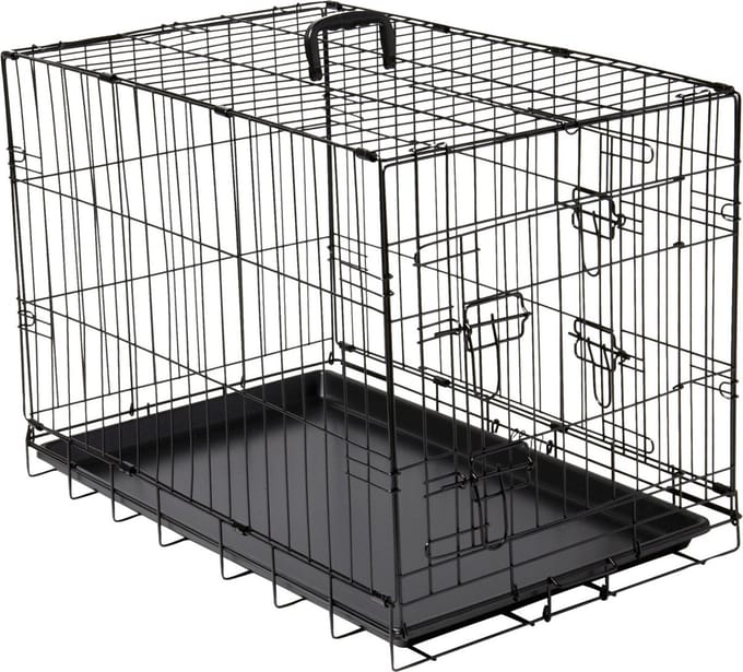 Adori Bench 2-Deurs Zwart - Hondenbench - 62x44x50 cm