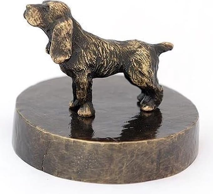 Engelse Cocker Spaniël - Verbronsd Honden Asbeeld Dieren Urn Voor Uw Geliefde Hond