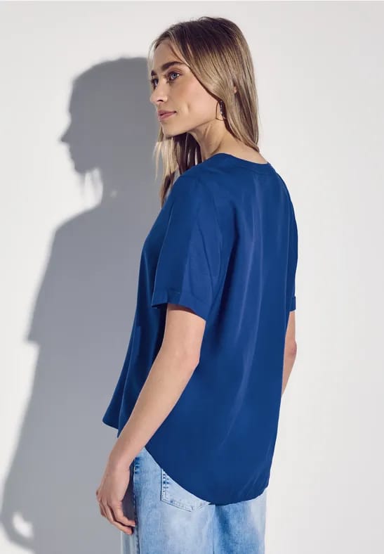Blouse in effen kleur