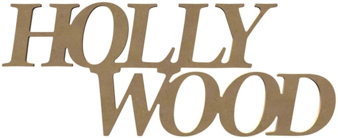Gomille MDF decoratiefiguur Hollywood 58 cm knutselplezier.
