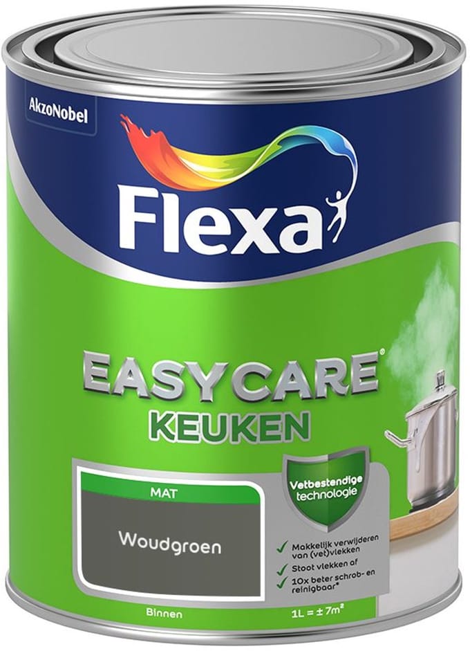 Flexa - Easycare Keuken - Woudgroen - Mengverf - 1 L