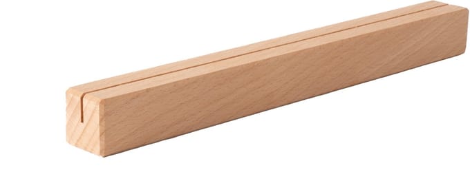 30cm - Houten Houder / Standaard / Menukaarthouder - Type: Smal-Beuken-Onbewerkt