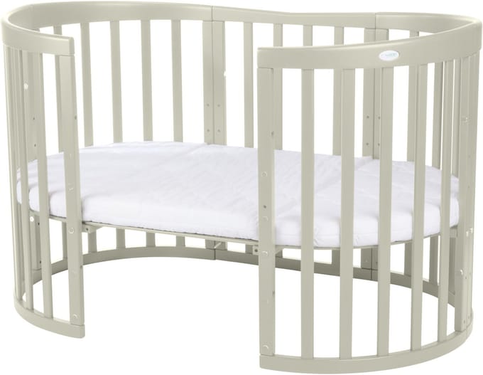 Waldin Oval Combibed 7‑in‑1 - Olive inclusief matras