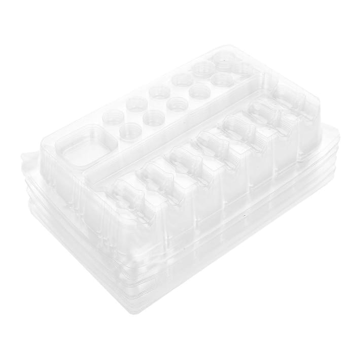Pro 20 stuks Bakjes Transparant Wegwerp DGT Plastic Tattoo Cartridge Naald Houder Stand white