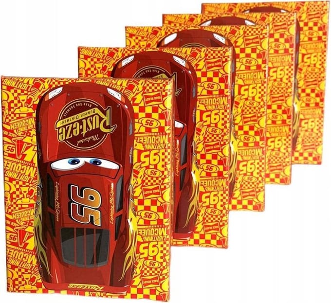 Disney Opbergdozen Cars Jongens Rood/geel 5 Stuks