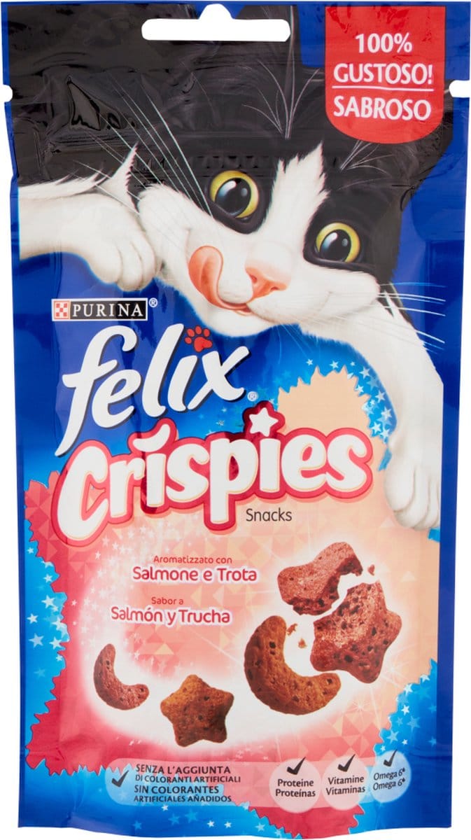 Felix Crispies zalm en forelsmaak 4x 45gr