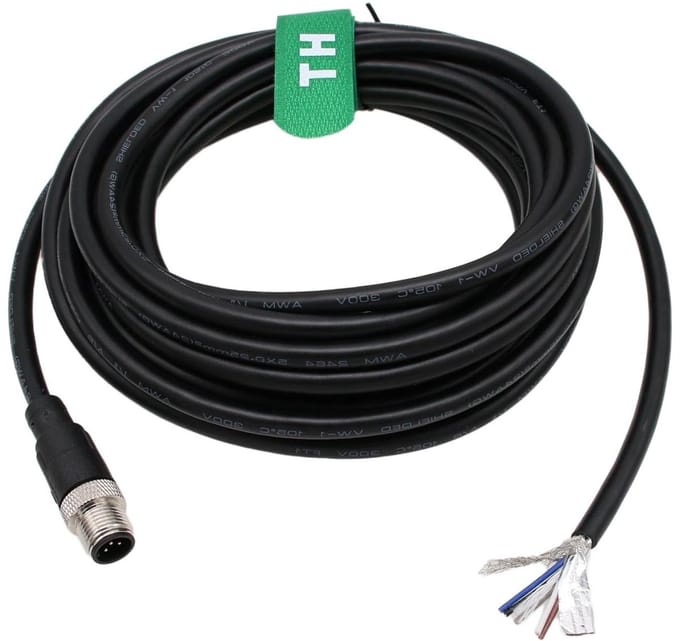 Sensor Kabel - A-Gecodeerde Kabel - Industriële Automatisering - 5-Pin Mannelijk - 3 meter - Zwart
