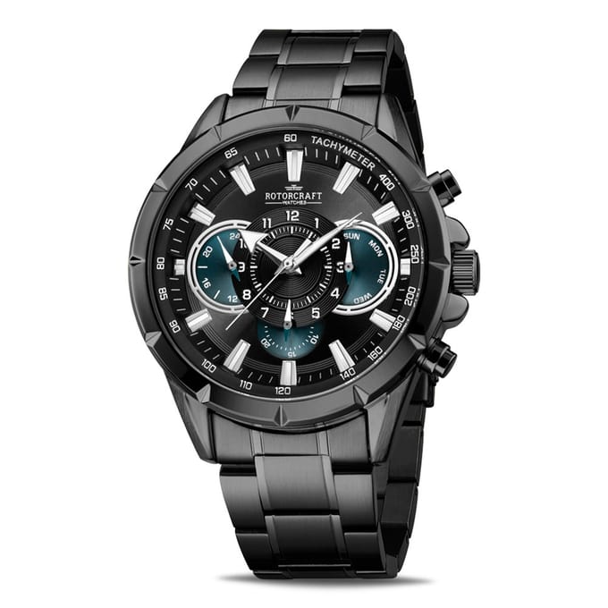 Rotorcraft Savage RC4505 - Datum/Dag/24H aanduiding - Chrono - 3ATM - Herenhorloge