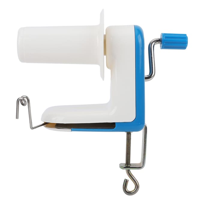 Garenbolwinder Blauw Snel Handbediend Lichtgewicht Compact Afneembaar Ontwerp Plastic Wolwinder white