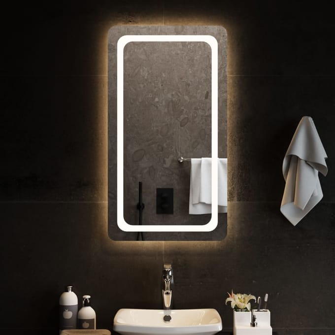 vidaXL - Badkamerspiegel - LED - 50x90 - cm