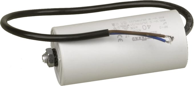 UNIVERSEEL - CONDENSATOR ELECTROL. MET DRAAD 40 µF 450 V -