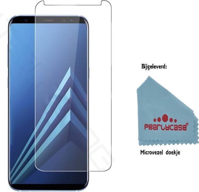 Pearlycase Beschermglas / Tempered Glass / Glazen Screenprotector 2.5D 9H Geschikt voor Samsung Galaxy J6 2018