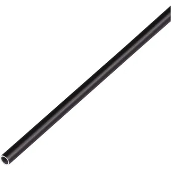 Alberts Ronde Buis Ø8x1/2m Aluminium Zwart