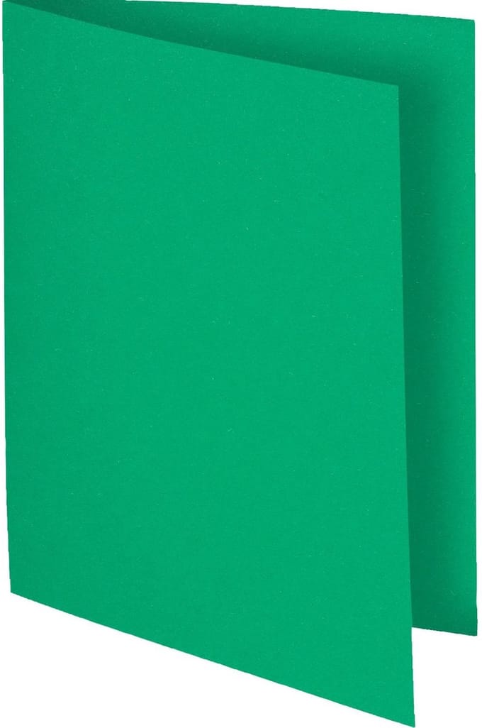 Exacompta 5x FLASH 220 Pak van 100 mappen -100%gerecycleerd - 24x32cm - Groen - 160004E