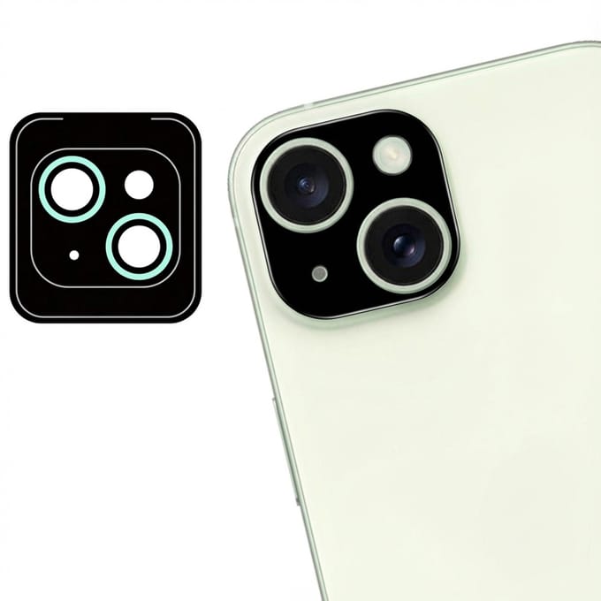 imoshion Camera Lens Protector - Geschikt voor iPhone 15 Plus/ iPhone 15 - 2 Pack - Groen