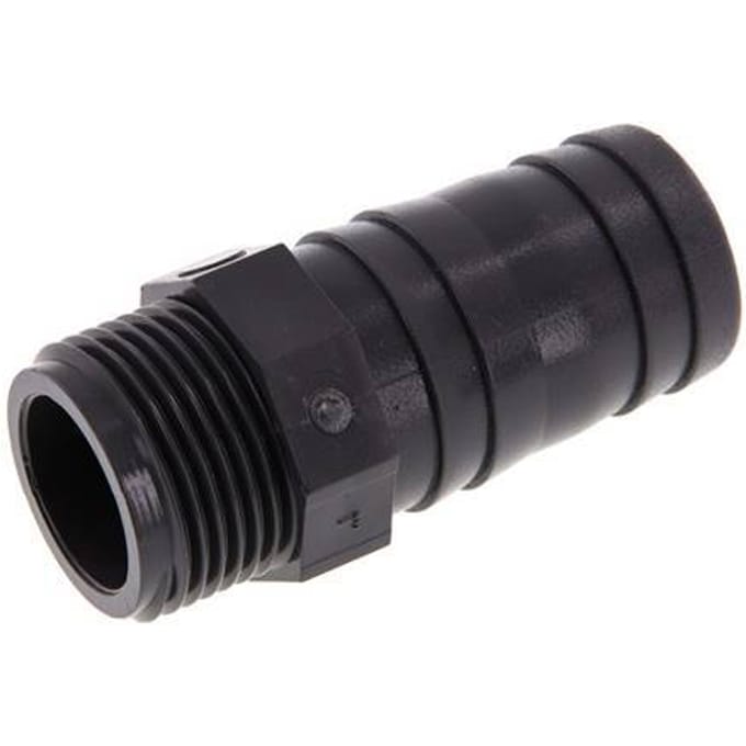 32 mm & G1'' PVC-U Slangpilaar buitendraad 80mm EN 1452-3 [5 Stuks]