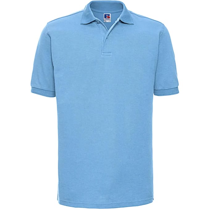 Men's Hardwearing Polycotton Poloshirt 'Russell' Red - L