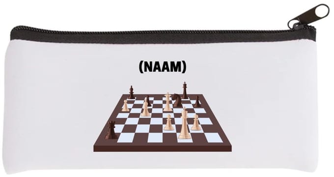 Akyol - schaken met eigen naam Etui - Schaken - schaker - denksport - 20 bij 9 cm