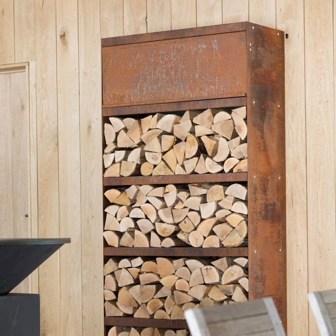 OFYR Wood Storage 100 - Ofyr - Staal - Bruin
