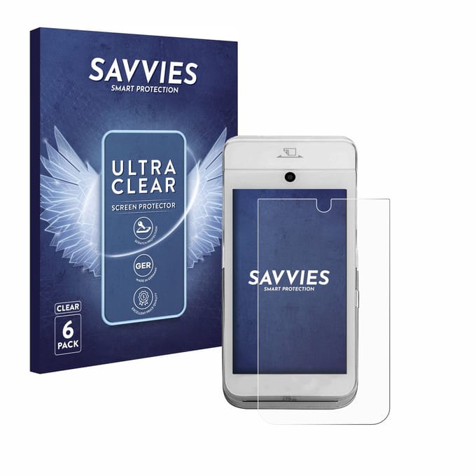 Savvies - Screenprotector voor CCV Mobile A920 - Folie Beschermfolie transparant 6 Stuks