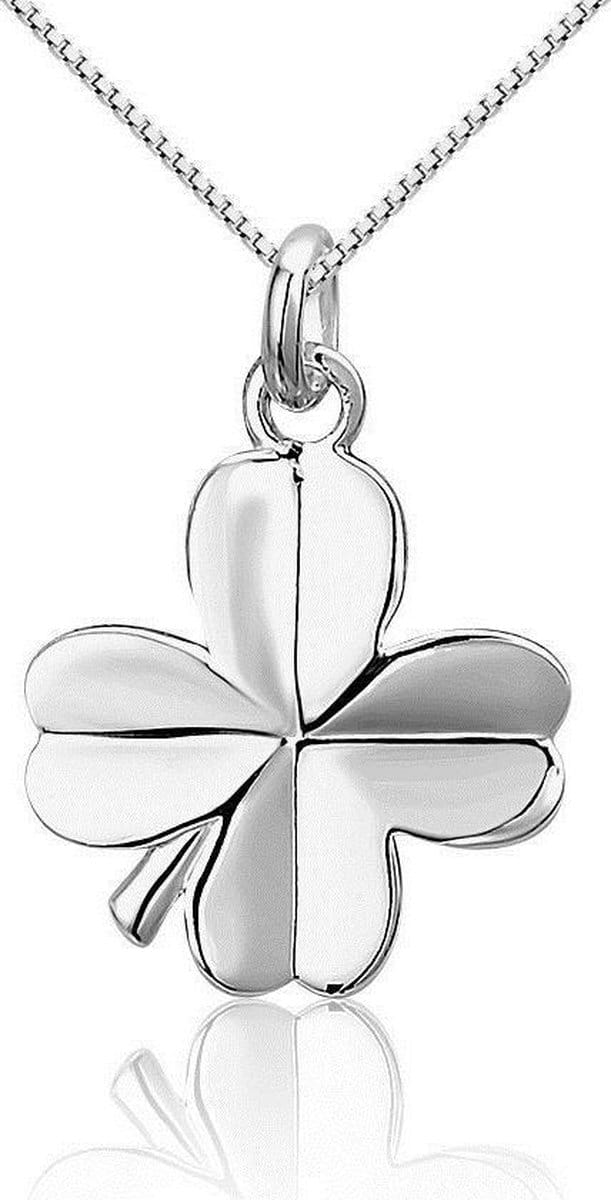 Montebello Ketting Klaver - 925 Zilver - ∅16mm - 45cm