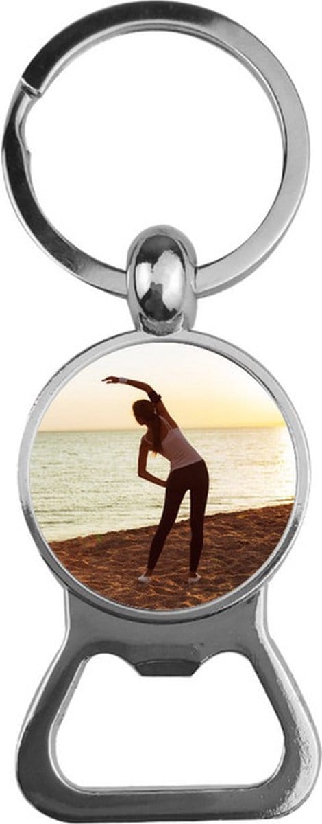 Bieropener Glas - Vrouw Op Strand