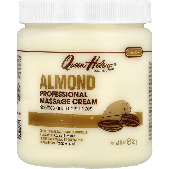 Queen Helene Professionele Massagecrème, Amandel, 425g (15oz) beige