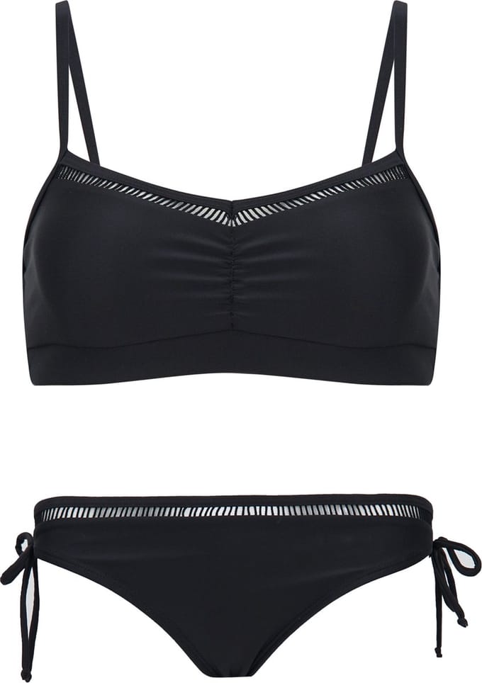 Bikini classic met kant detail - Zwart 170-176