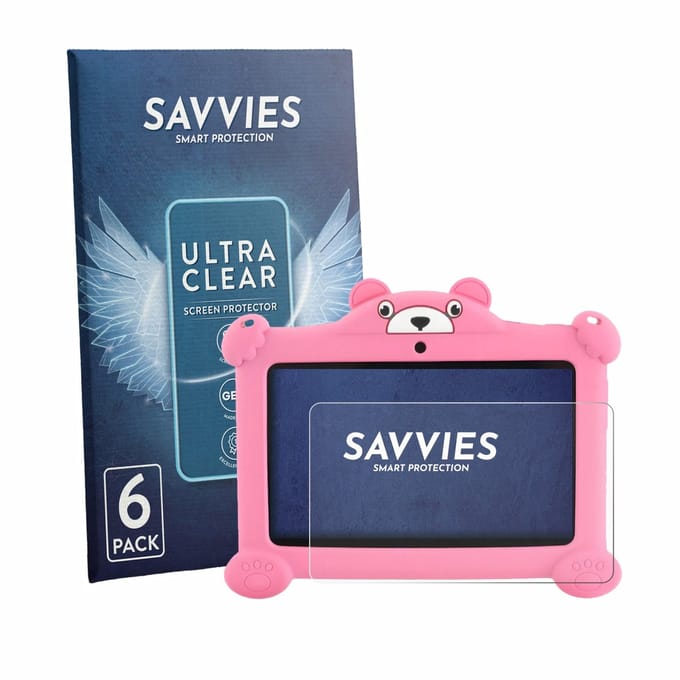Savvies - Screenprotector voor LETSGOSPT C88 7" - Folie Beschermfolie transparant 6 Stuks