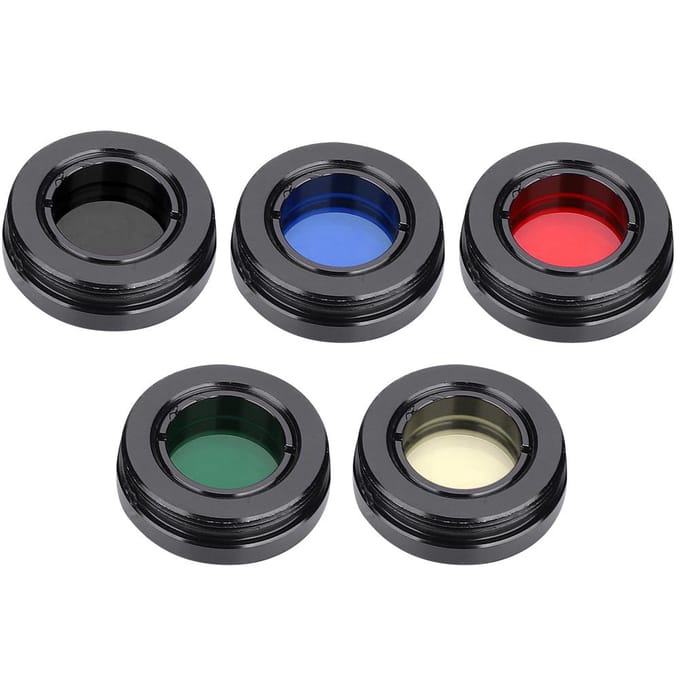 0,96-inch Telescoop Oculair Lens Kleurenfilter voor Maan Nevel Planeet Zon black