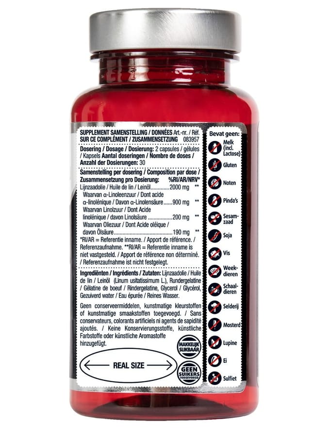 lucovitaal - Super Lijnzaad Olie Omega 3-6-9 60 Capsules