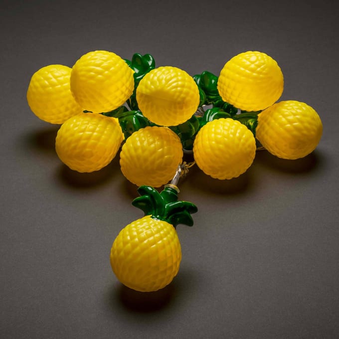 Konstsmide Season LED lichtketting ananas, op batterijen