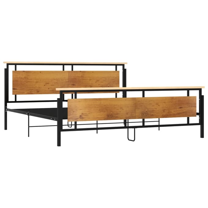vidaXL - Bedframe - metaal - 200x200 - cm
