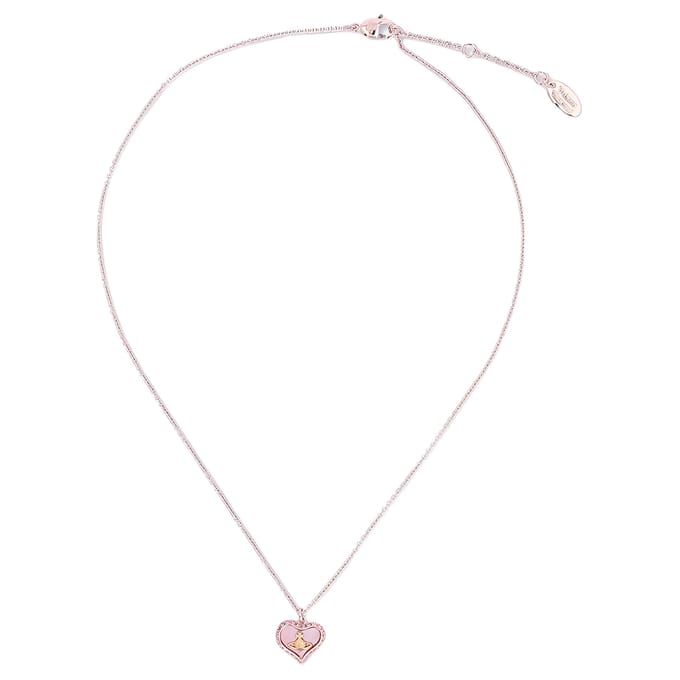Colliers Vivienne Westwood en forme de cœur pour femmes Rose 6302010302G208 Pink|F|Basic Packaging-Dust Bag+Box