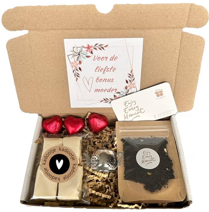 Bonus mama thee mini cadeau - moederdag - bonusmama - thee - chocolade
